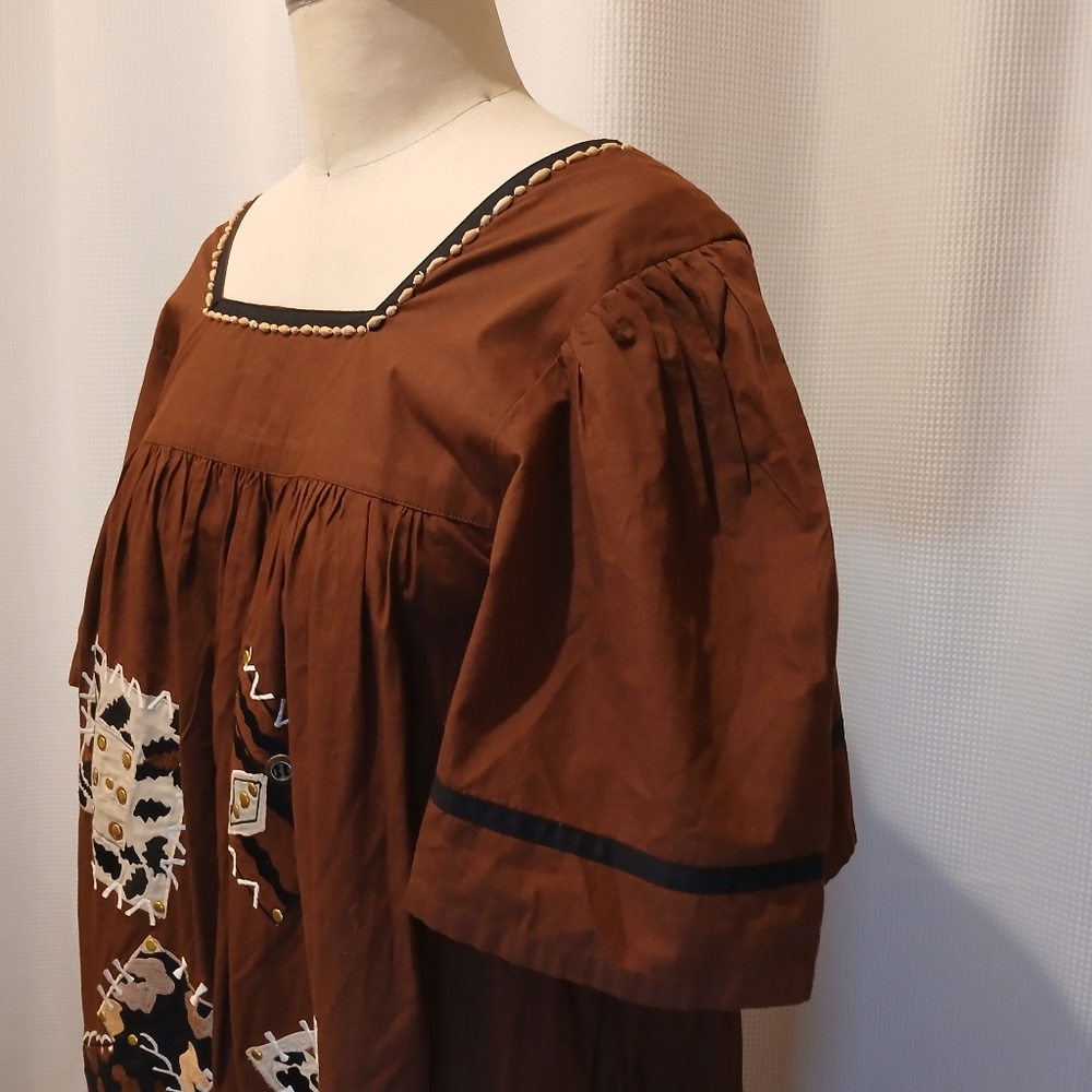 Vintage Cotton Dress Size M - Picture 4 of 8